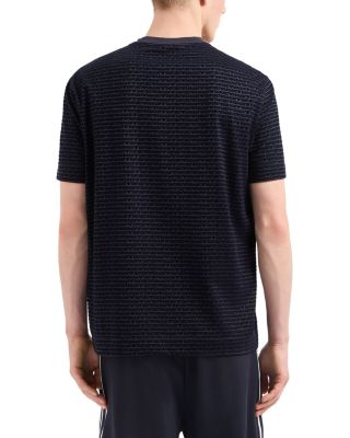 Allover Flocked Logo Tee