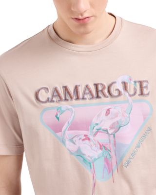 Embroidered Flamingo Tee