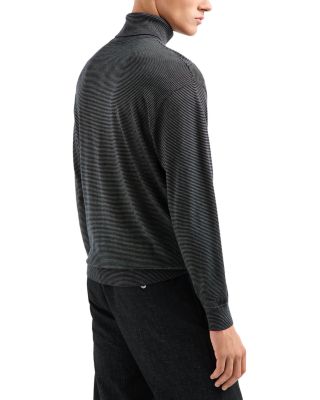 Pinstriped Turtleneck Sweater