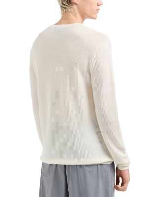 Geometric Knitted Wool Pullover Crewneck Sweater 