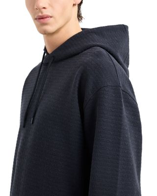 Jacquard Logo Hooded Sweatshirt