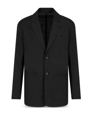Regular Fit Poplin Lightweight Wool Blazer
