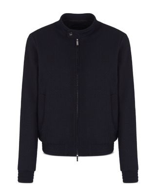 Regular Fit Jacquard Bomber Jacket