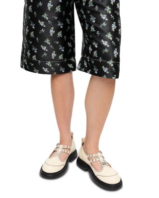 ★Ganni★ Everyday Butterfly Mary Jane Flat Shoes Black Yell GANNI Women's Everyday Butterfly Mary Jane Shoes