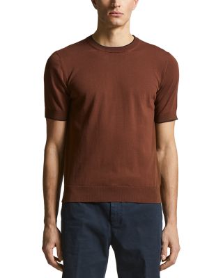 Peserico Knit Ribbed Short Sleeve Tee