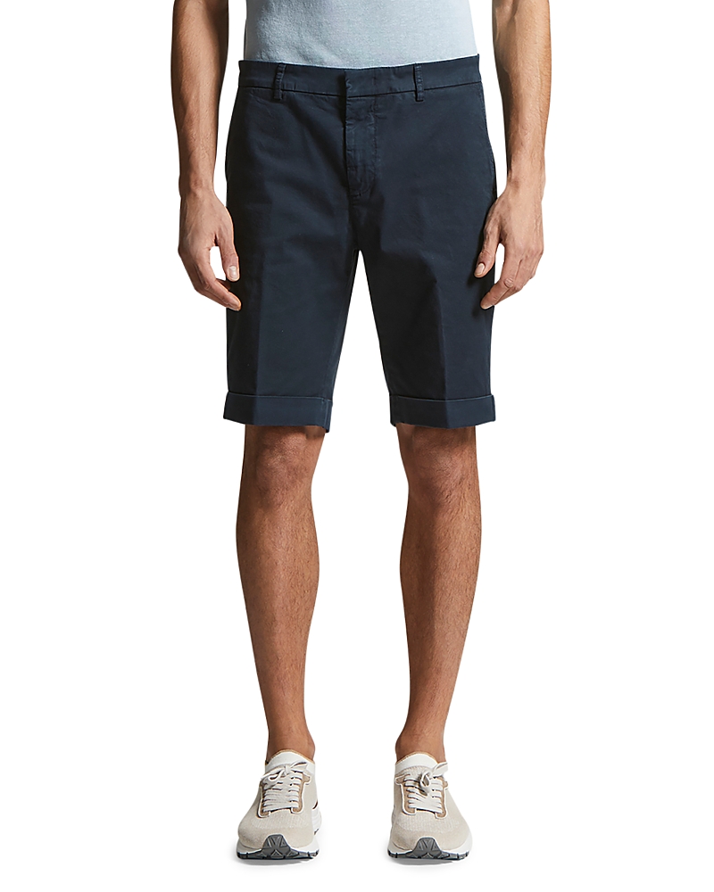 Peserico Garment Dyed Bermuda 10.5 Shorts In Abyss