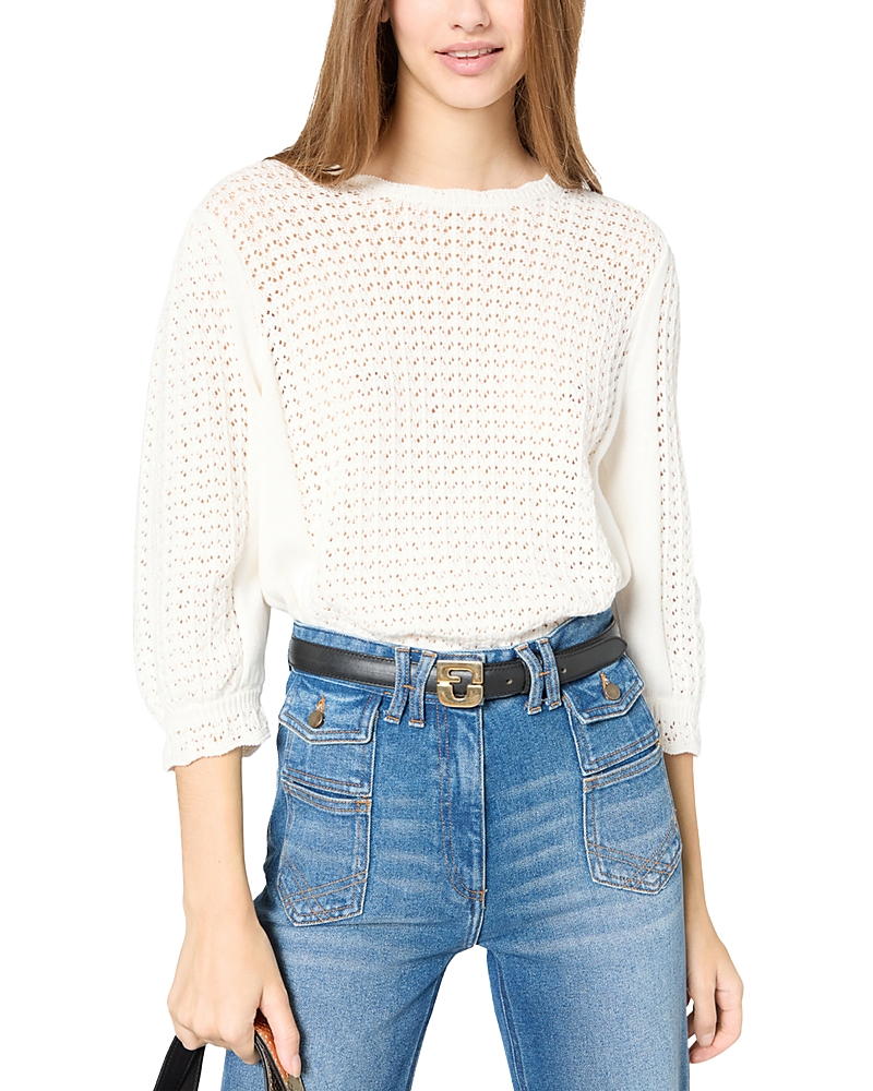GERARD DAREL JILIAN OPEN STITCH SWEATER