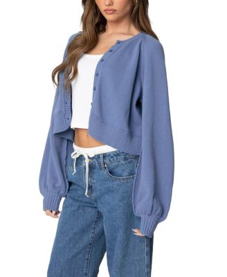 Sammi Puff Sleeve Knit Cardigan