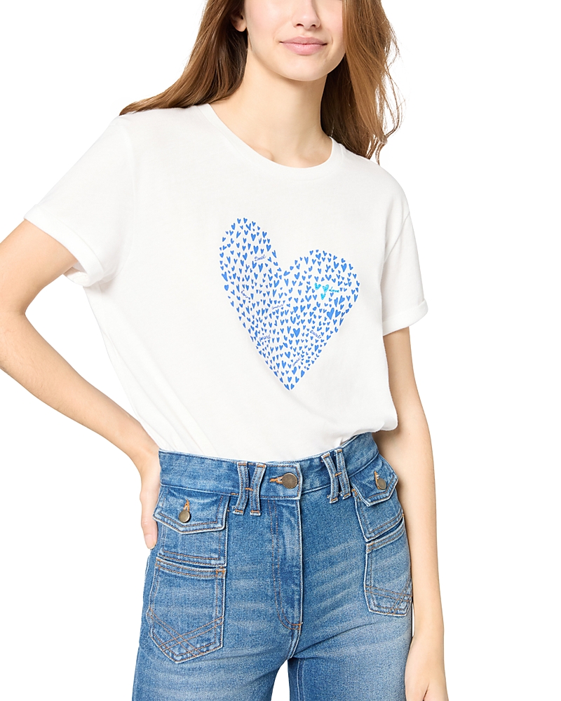 GERARD DAREL GLORIA HEART GRAPHIC TEE