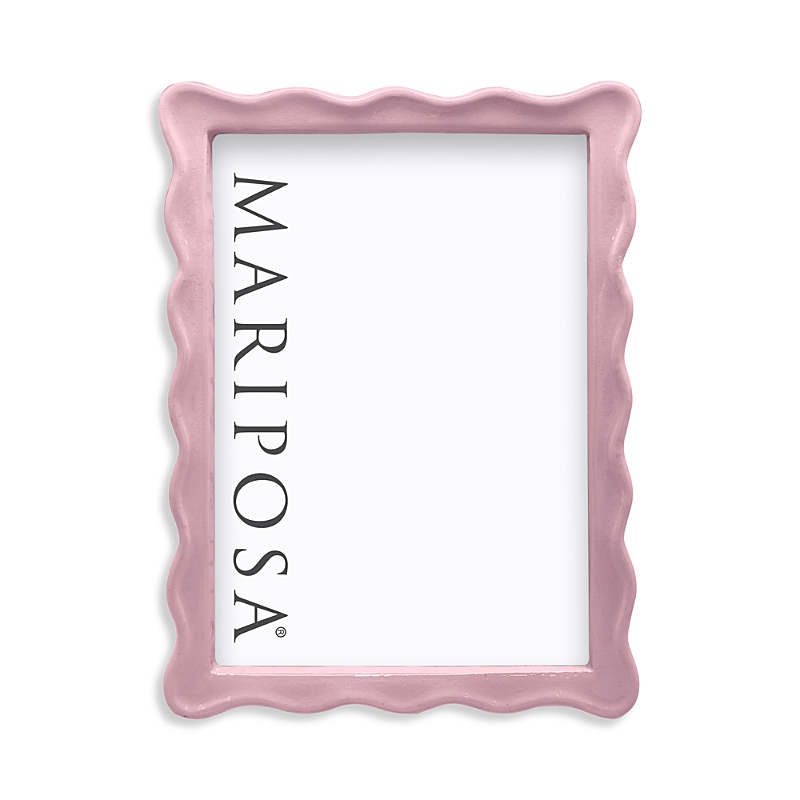 Mariposa Wavy Enamel Frame, 5" X 7" In Pink
