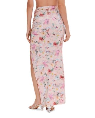 Lily Flower Beach Cover-Up Skirt