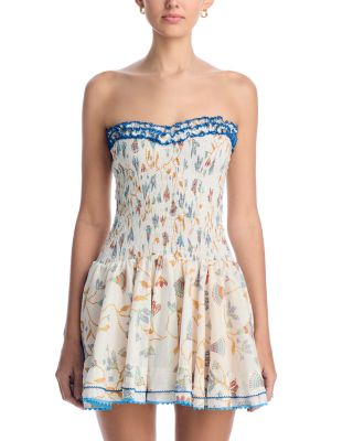 Cory Smocked Strapless Dress