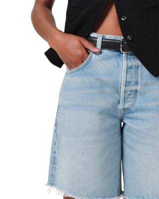 Ayla High Rise Denim Shorts in Bianca