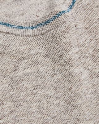 Textured Short Sleeve Sweater Tee