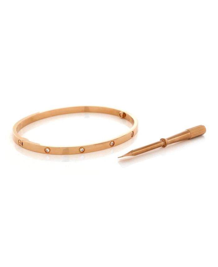 Love 10 Diamond Bracelet 18K Rose Gold with Diamonds