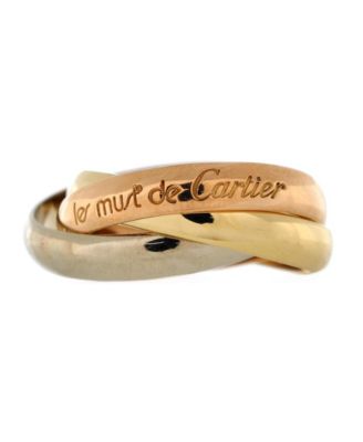 Pre-Owned Cartier Les Must de Cartier Trinity Ring 18K Tricolor Gold
