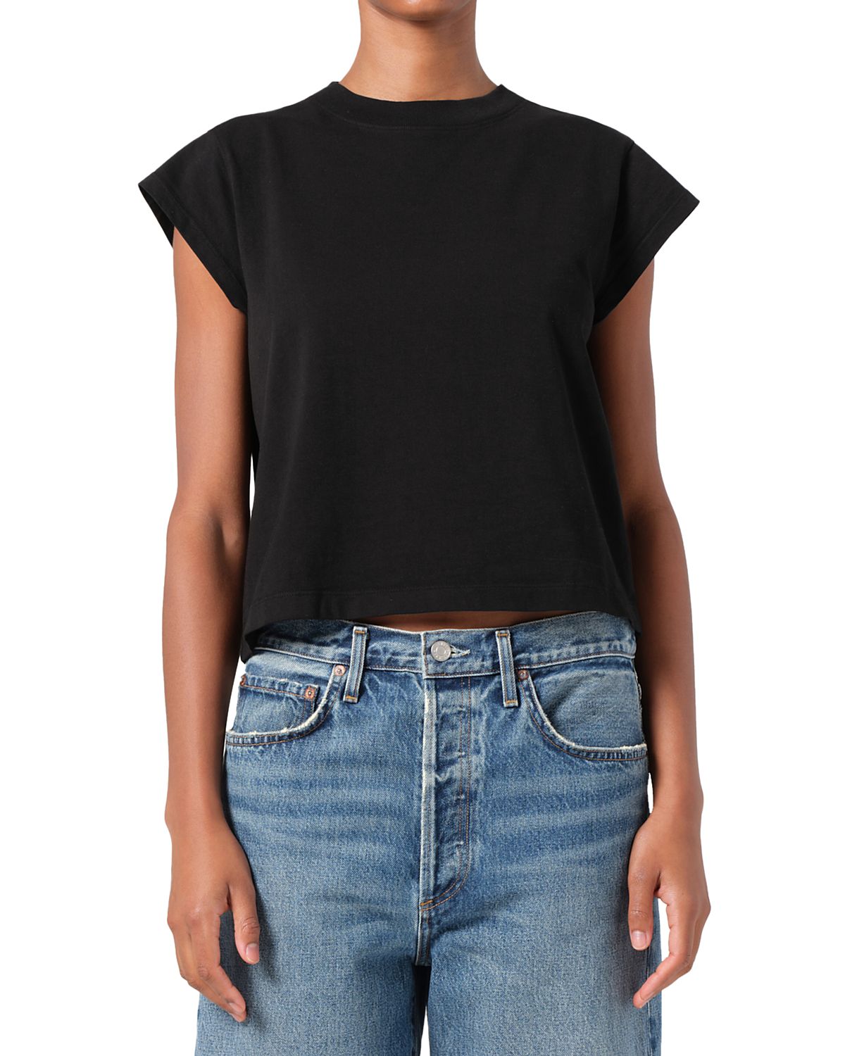Agolde Bryce Cap Sleeve Tee