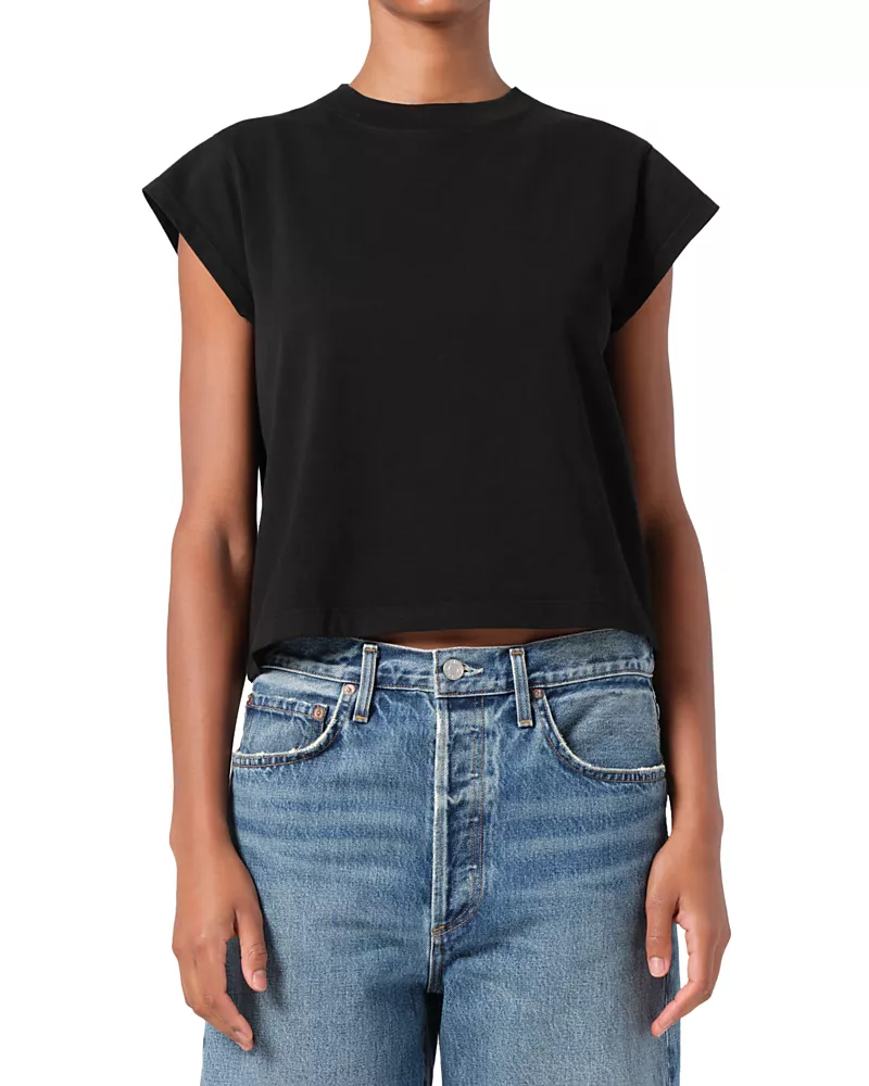 Agolde Bryce Cap Sleeve Tee