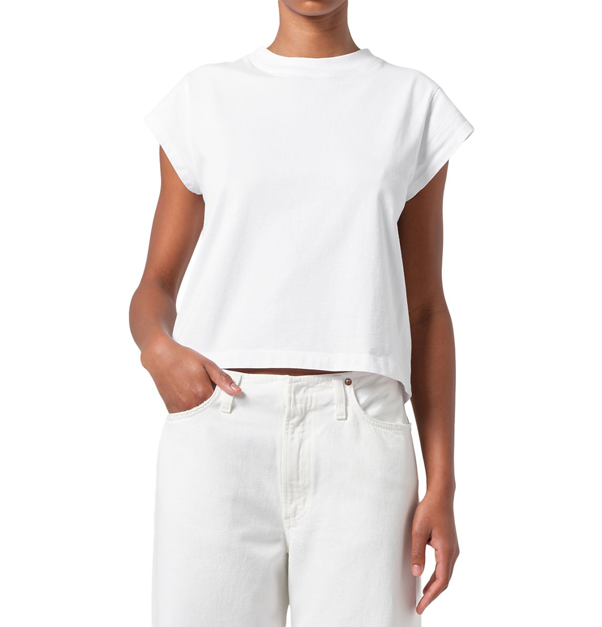 Agolde Bryce Cap Sleeve Tee