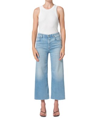 Lyra High Rise Wide Leg Crop Jeans in Belmont