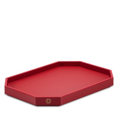 Baccarat Medium Octagone Tray In Red