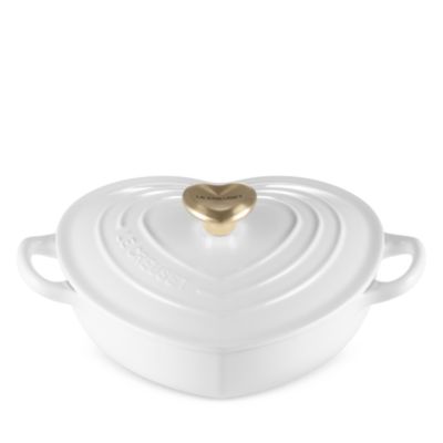 1.25 Qt. Shallow Heart Enameled Cast Iron Cocotte