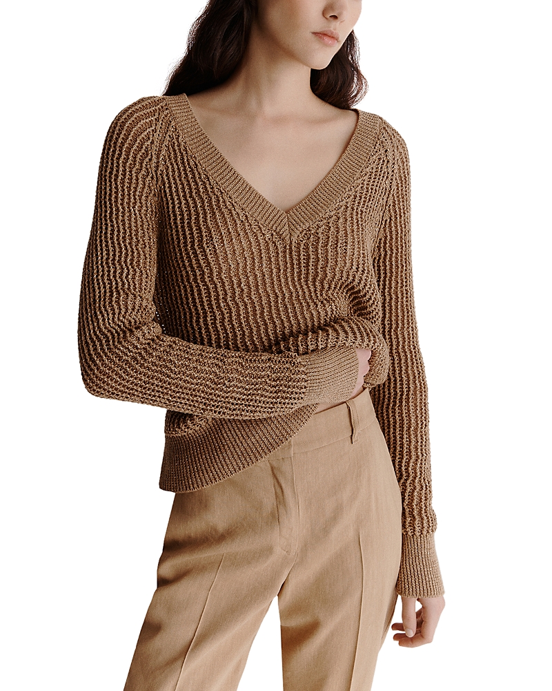 Marella Monochrome Storia Sweater In Beige