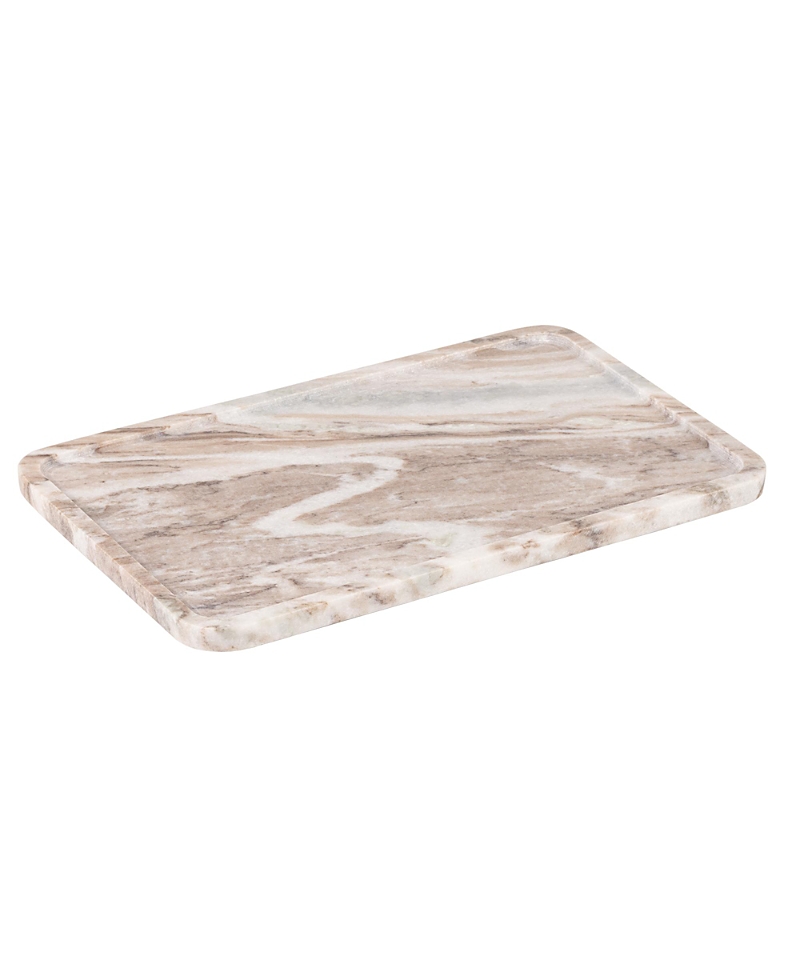 Gauri Kohli Clover Beige Marble Tray