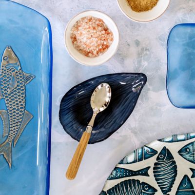 Isola Glass Clam Shell Small Plate