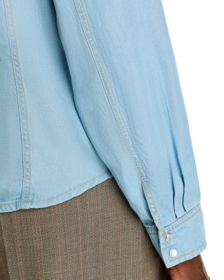 Puff Sleeve Denim Shirt - Exclusive