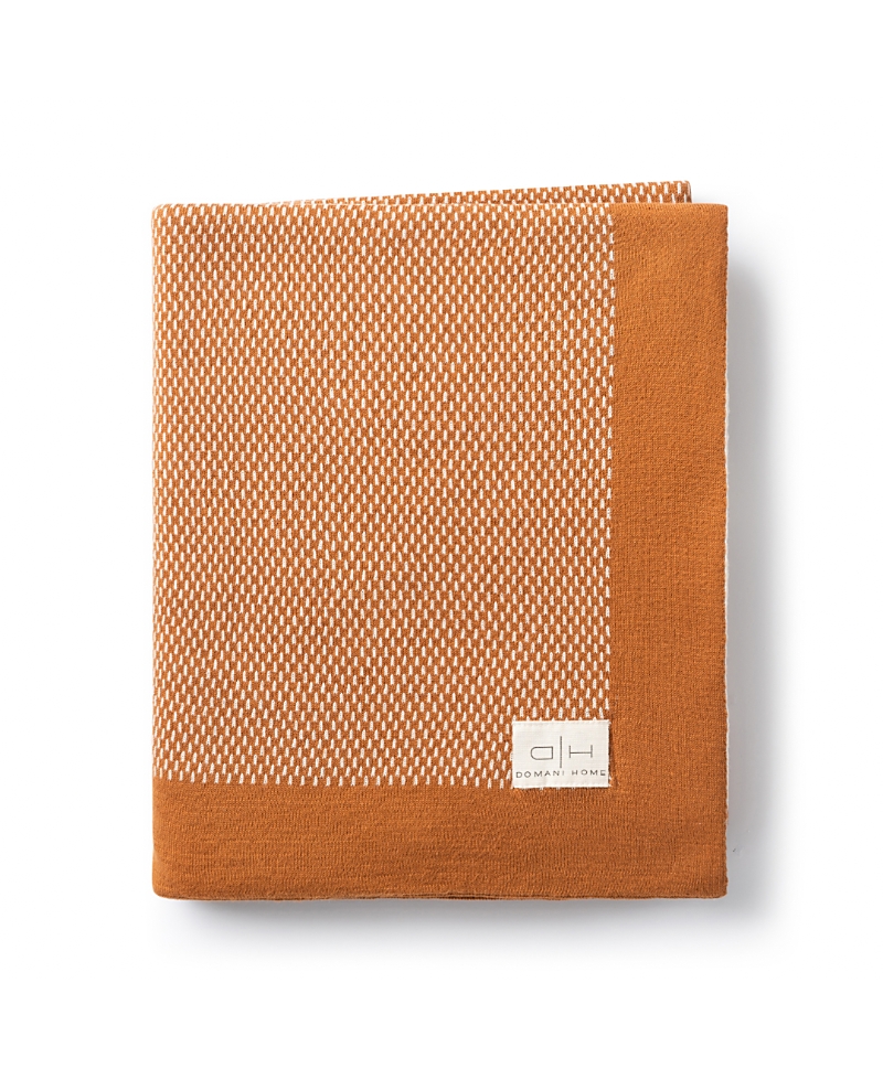 Domani Home Ibiza Rust Throw Blanket In Rust