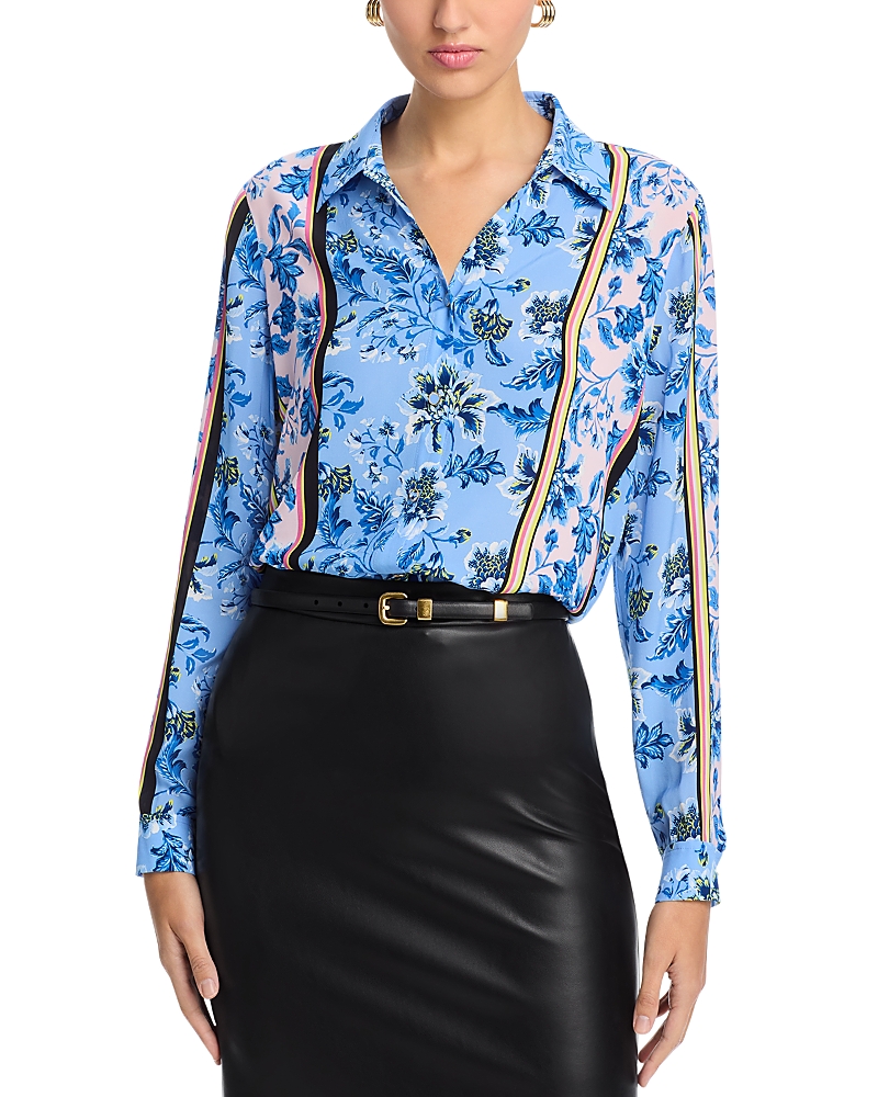 Elie Tahari The Madeline Printed Blouse