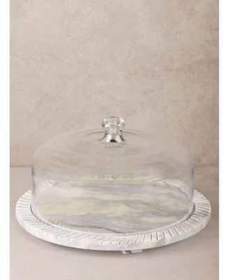 Blinq Green Onyx Serving Board with Cloche