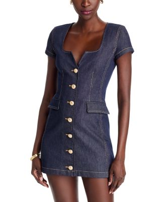 Generation Love - Brunella Sheen Denim Mini Dress