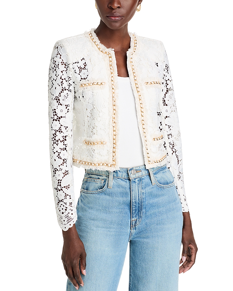 Generation Love Serena Lace Blazer In White
