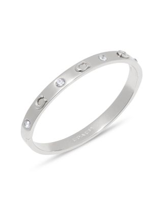 Signature Stone Sculpted C Bangle Bracelet