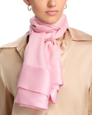 Echo - Satin Stripe Metallic Silk Wrap