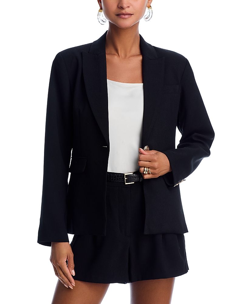 AQUA SIDE BUTTON BLAZER - EXCLUSIVE