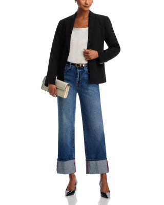 Leighton High Rise Cuff Stovep Jeans in Brentwood
