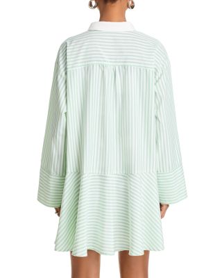 Contrast Trim Shirt Dress - Exclusive