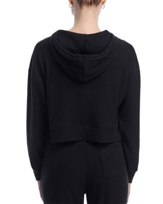 Brushed Rib Crop Hoodie - Exclusive