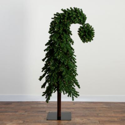 7&#39; Holiday Green Santa&#39;s Hat Christmas Tree with 500 LED Lights and 1275 Bendable Branches