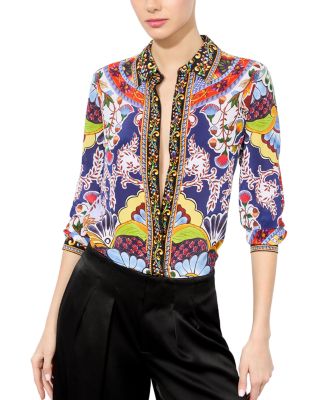 Alice and Olivia - Willa Silk Blouse