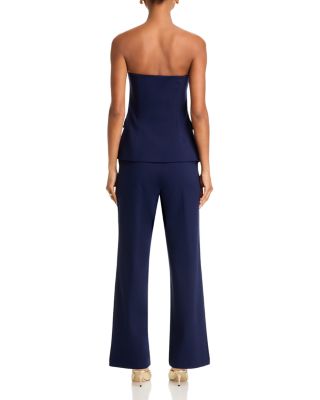 Knit Strapless Vest & Knit Wide Leg Pants - Exclusive