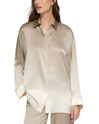 Lafayette 148 New York - Silk Ombr&eacute; Oversized Shirt