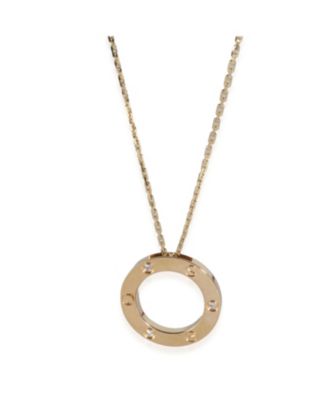 Pre-Owned Cartier Love 18k Yellow Gold Pendant