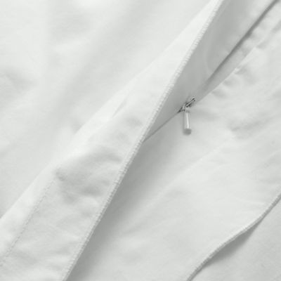 Tipped Double Flange Percale Bedding Collection - Exclusive