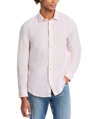 Pencil Stripe Standard Fit Linen Shirt - Exclusive