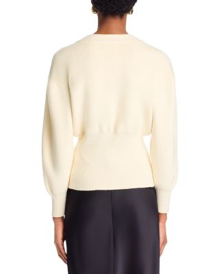 Balloon Sleeve Cardigan Sweater