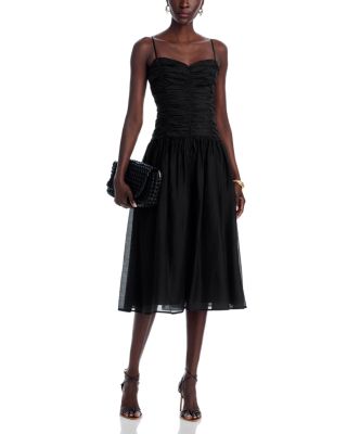 AQUA - Ruched Maxi Dress - Exclusive